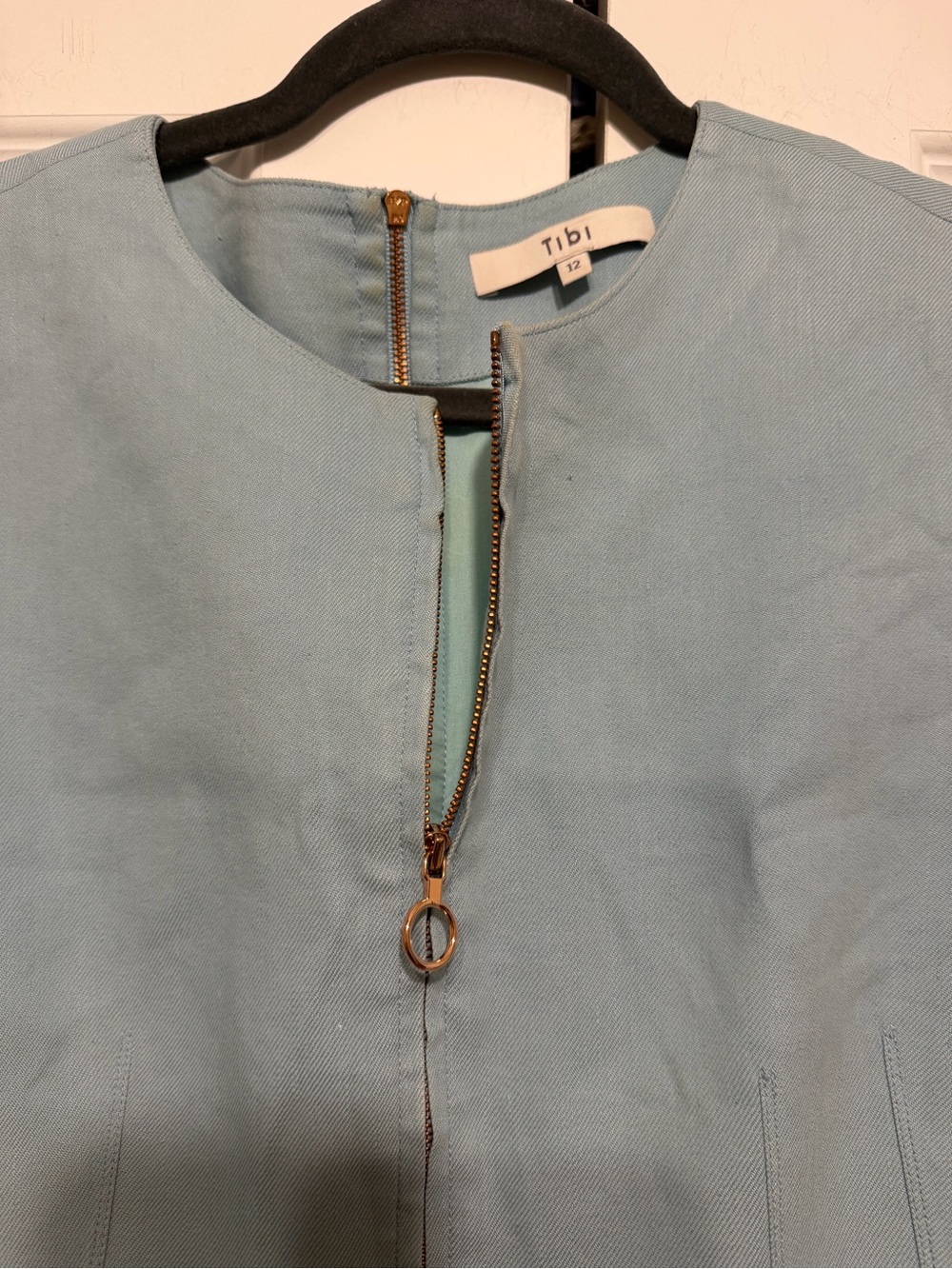 Tibi Marta Smocked Blue Linen Dress - Picture 9 of 15